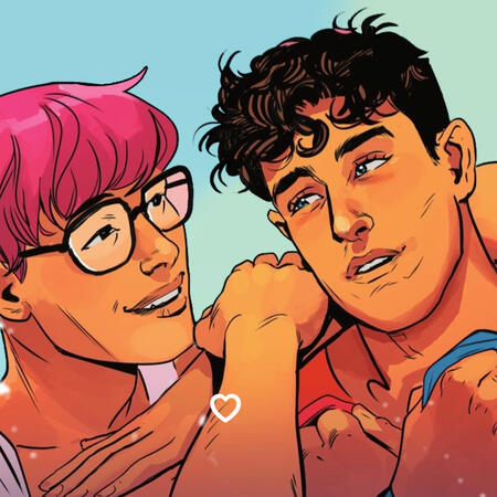 a panel from dc pride 2022 of jon and jay